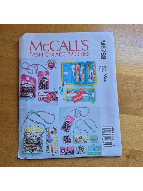 McCall's Other - McCalls M6768 Fashion Accessories Sewing Pattern For Phone Purses Wallets & Coup